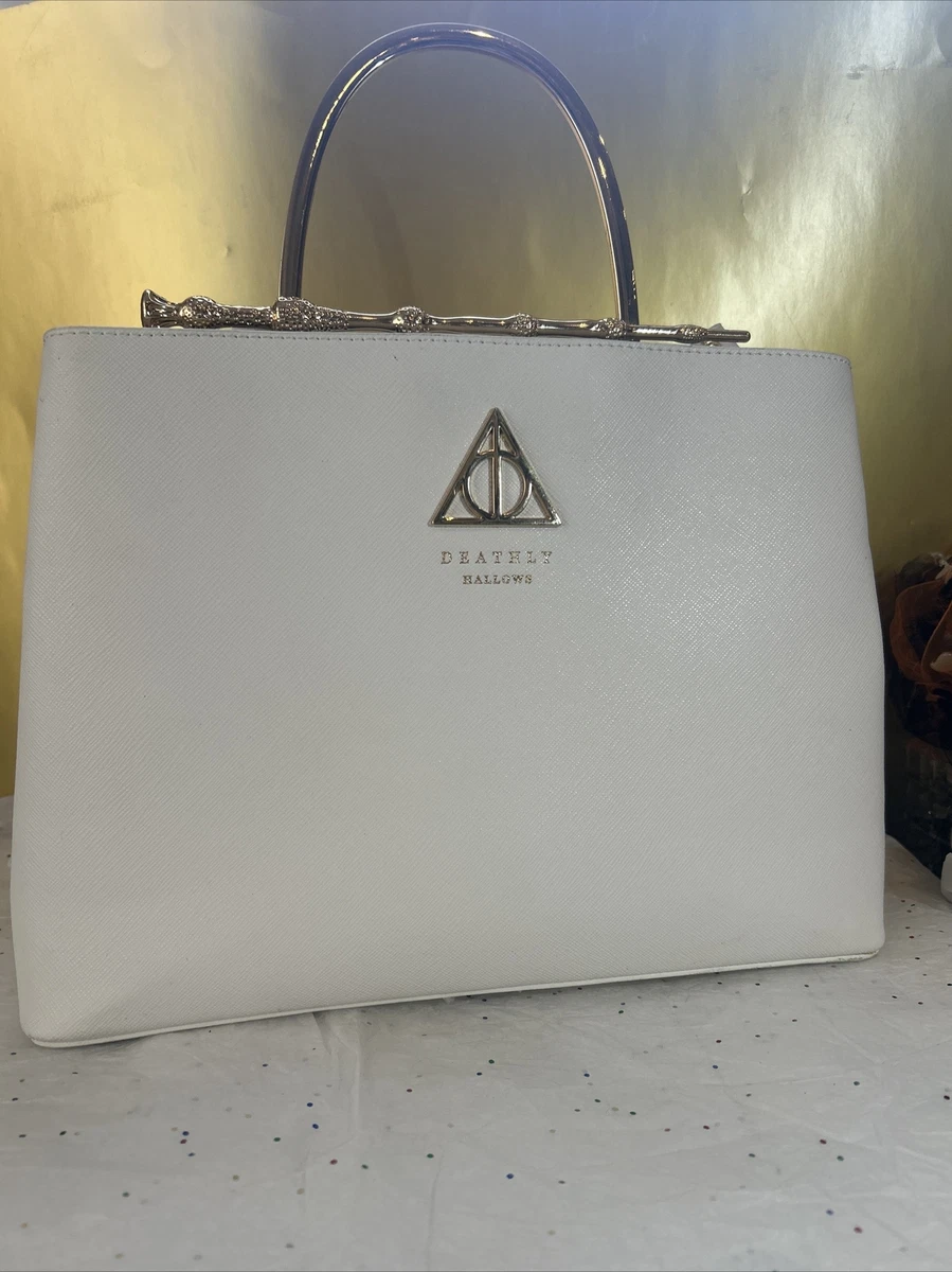 Loungefly Harry Potter Elder Wand Deathly Hallows White Satchel Handbag BrandNew