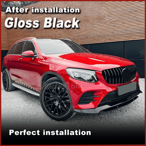 Glanz Schwarz Frontlippe Frontansatz Spoiler für Mercedes X253 GLC250 GLC43 - Picture 2 of 15