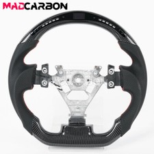 Real Carbon Fiber Led Steering Wheel For Nissan 350z Infiniti Fx35 Fx45 04-08