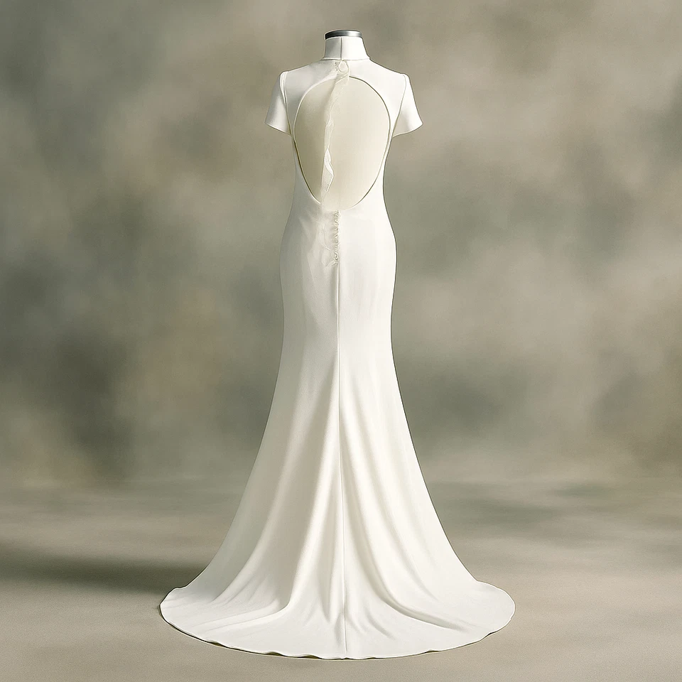 Vestido de novia Pronovias Valeria corte sirena espalda abierta talla 10/42 Foto 2 de 4