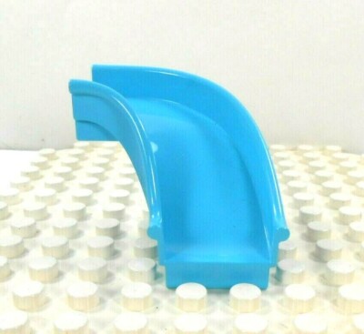 Lego Duplo Item Slide short curved teal