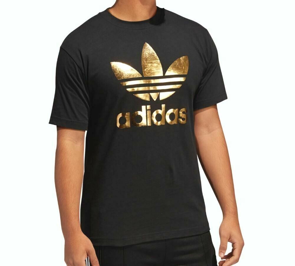 NEW MEN'S ADIDAS ORIGINALS STACKED TREFOIL TEE SHIRT ~ SIZE LARGE ...