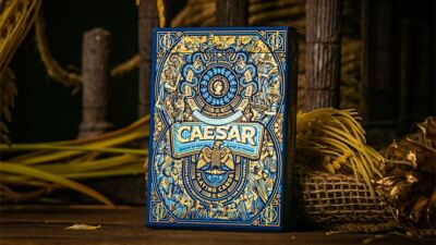 Caesar (blau) Spielkarten, ein tolles Geschenk für Pokerspieler von Riffle Shuffle