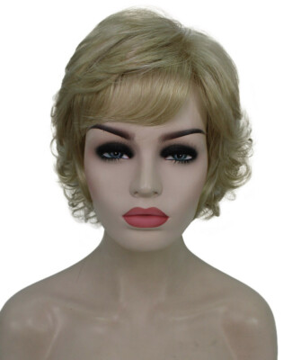 Grace - Curly Kanekalon Synthetic Fiber Full Wig, 24 - 30 in, Light Blonde
