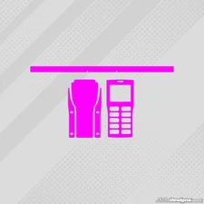 FLUO PINK STYLE GEL COAT FULL WRAP STICKER KIT FOR UNIPRO STOPWATCH KARTING