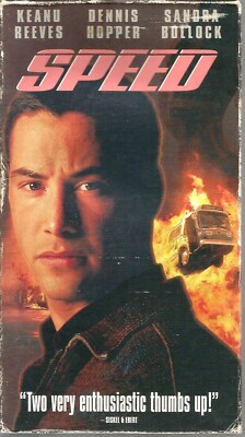 Speed VHS 1994 Keanu Reeves Dennis Hopper Sandra Bullock Action