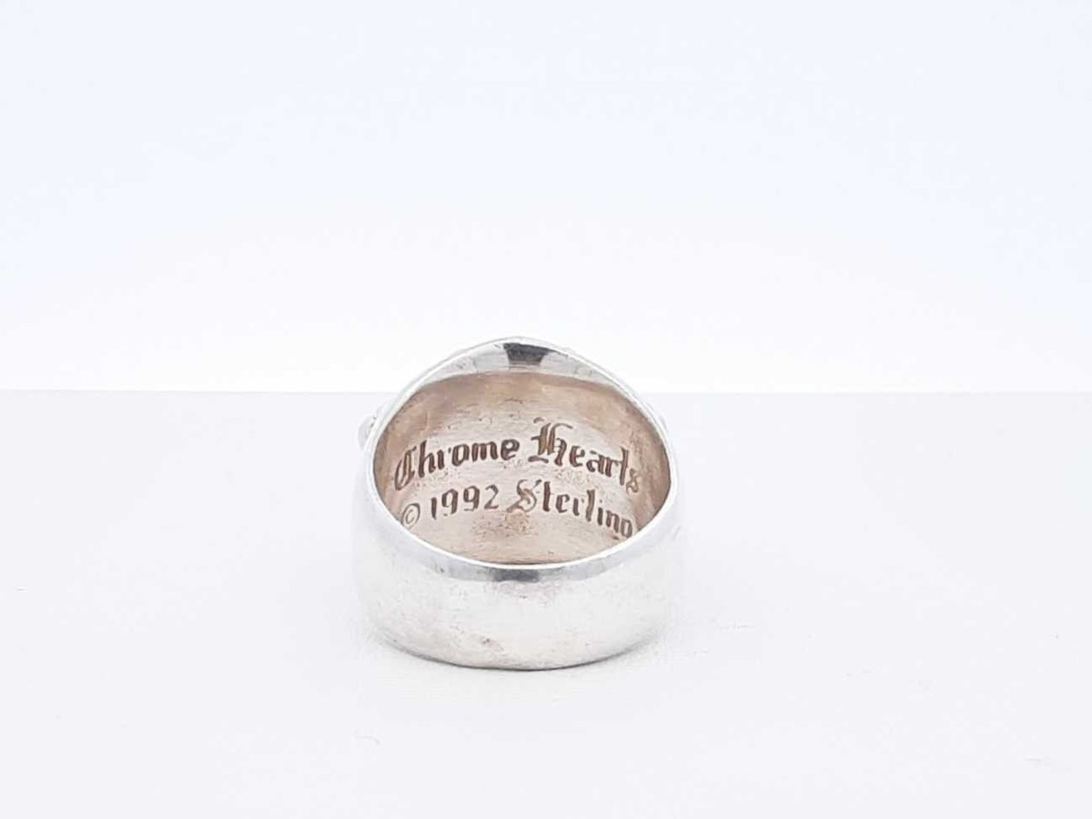 Chrome Hearts Keeper Ring In Sterling Silver 20.3 Grams Size 10.5