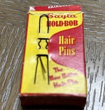 1942 Vintage Hold-Bob Hair Pins Black THE HUMP HAIRPIN