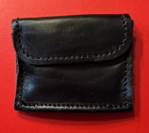 Black Leather Duty Belt Protective Glove Case Pouch Holder Admin Used