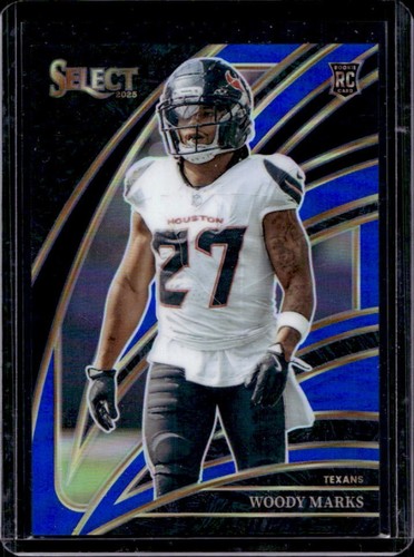 2025 Panini Select Woody Marks Club Level RC Blue Prizm Rookie #/99 Texans
