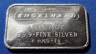 A ENGELHARD 1 OZ. SILVER COLLECTABLE BULLION SILVER BAR NICE SILVER BAR