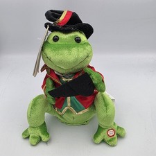 Gemmy Frogz Singing Dancing Animated Frog Christmas Carols 8" Plush Untested