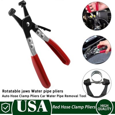 Red Hose Clamp Pliers Water Pipe Fuel Spring Bundle Removal Tool Car Pipe Clip