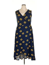 J for Justify Women Blue Casual Dress 2X Plus