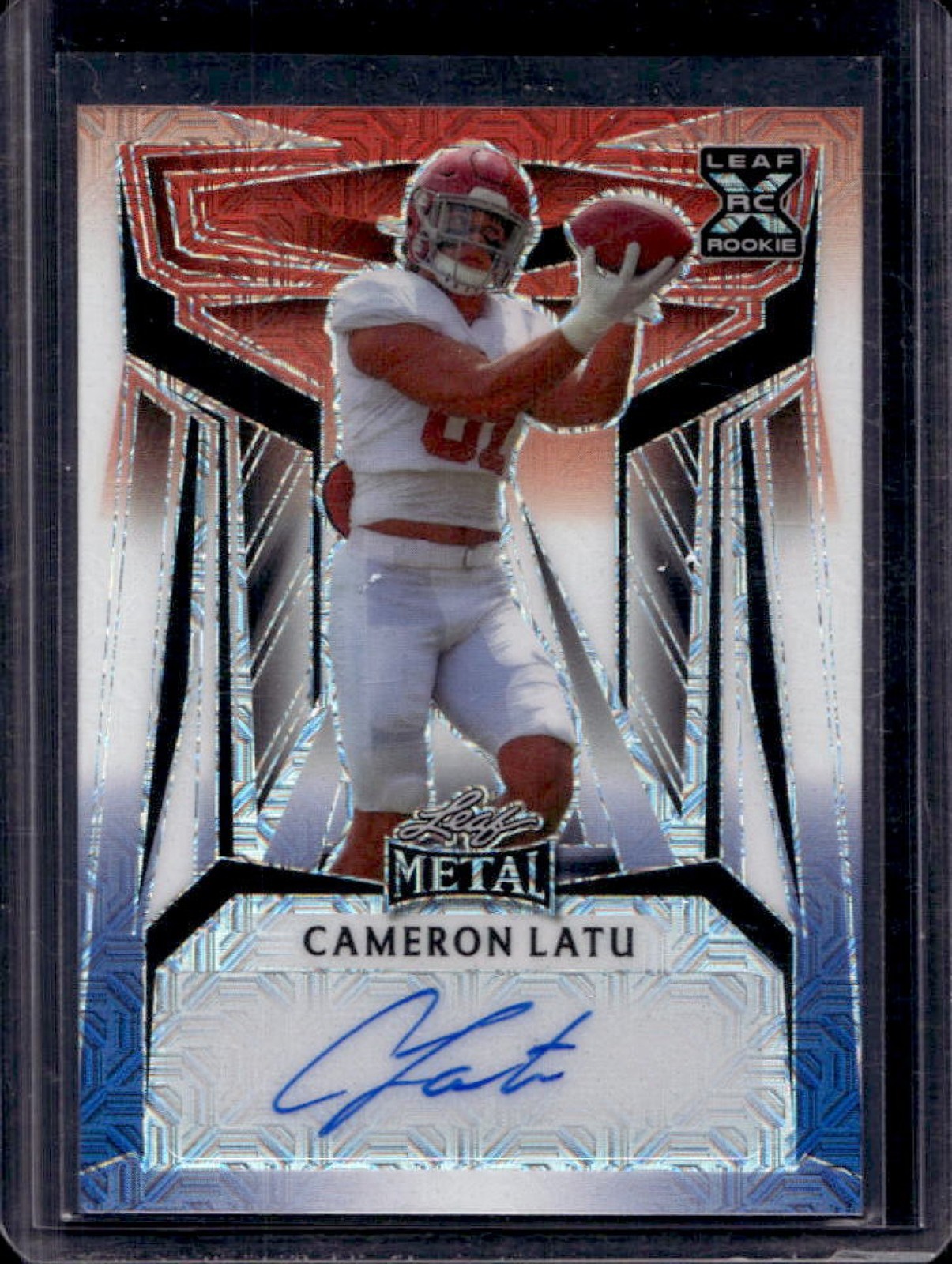 Cameron Latu Leaf Metal Autographs #BACL1 Pink Mojo