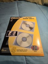 Fellowes CD/DVD Binder Sheets 9 One Missing Sheets with or with Jewel Cases