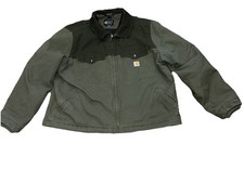 Carhartt Rugged Flex Duck Jacket Relaxed Fit Men's 2XL 0J6432 Green Insulated