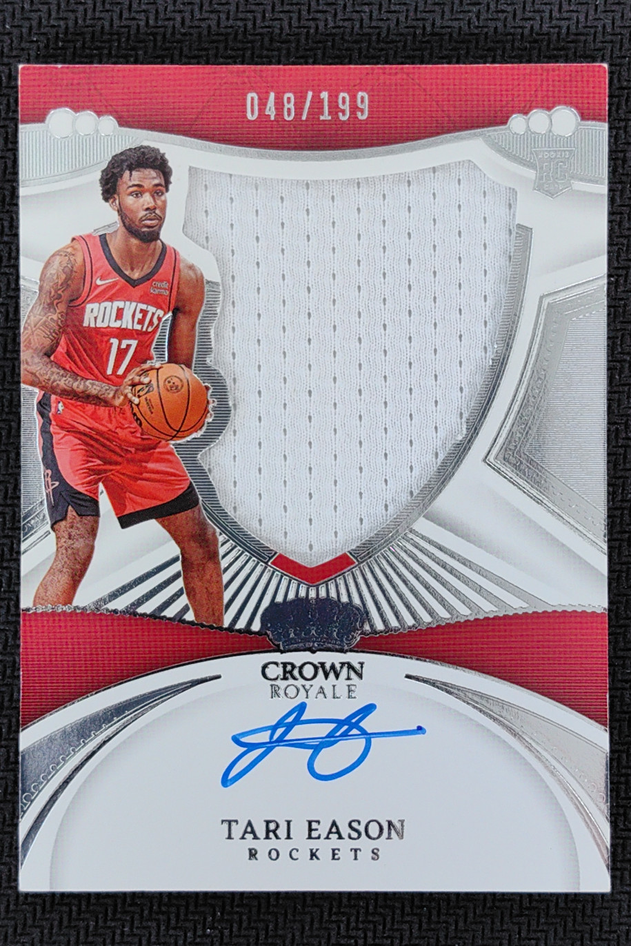 2022-23 Panini Crown Royale Tari Eason RC Rookie Silhouettes Jersey Auto /199