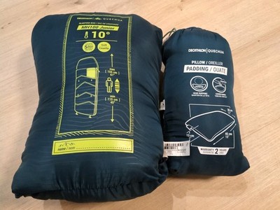 Set Kopfkissen+Schlafsack von Decathlon Quechua MH 100 junior 10°, 115 - 155 cm,