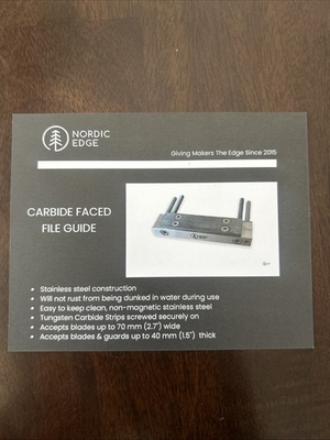 #ad Nordic Edge Carbide Faced File Guide $50.00