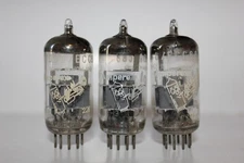 3 X Amperex Bugle Boy 6DJ8 / ECC88 tubes, made in Holland, Tested Excellent (3)