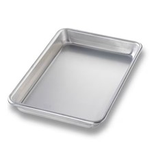 Chicago Metallic 41800 Plain Aluminum 1/8-Size Sheet Pan - 12 / CS