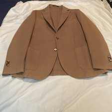 BOGGI Milano Current Men's Cotton Unconstructed Blazer Sport Coat 40R Camel
