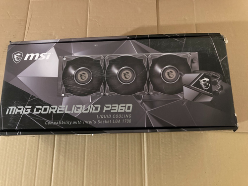 MSI Mag Core Liquid P360 Liquid CPU Cooler Radiator & Pump BOXED For ...