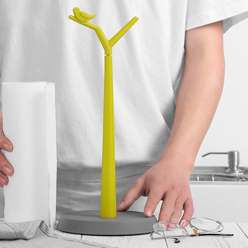 Paper Roll Rack Creative Beautiful Tissue Holder for Home Store Hotel (Green - Afbeelding 2 van 11