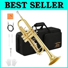 Beginner Trumpet Set with Case & Accessories
