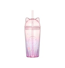 Starbucks Korea Blooming Cat Glass Coldcup 500ml 2026 Cherry Blossom