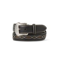 Ariat Stitch Filigree Black Leather - Accessories Belt Men - A1042801