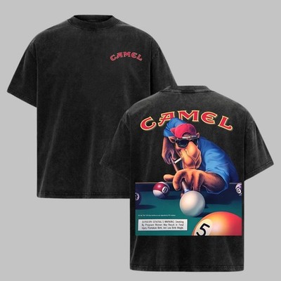 Vintage Joe Camel Billiards Graphic 2Sides Unisex T-Shirt