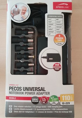 Speedlink Pecos Notebook Power Adapter universal 110 Watt