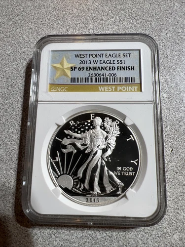 2013 W Enhanced Silver Eagle NGC SP 69 West Point Eagle Set Label silvki7 silvki