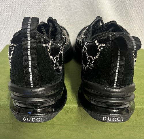 NWT Gucci Run sneakers , Tela Retiro Mesh Crystal Suede. Cyber Sale! - Picture 7 of 18