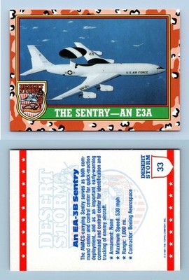 The Sentry - An E3A #33 Desert Storm 1991 Topps (Uk) Trading Card