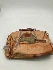 B.Angel New Map Vintage Style Backpack With World Map Print Brown & Gold Accents
