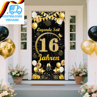 Deko 16. Geburtstag Junge MäDchen Banner - Schwarz Gold Legende Seit 16 Jahren T
