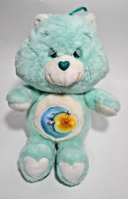Vintage 1983 Bedtime Bear Care Bears Plush Kenner Teal Blue Retro