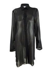 Carmen Marc Valvo Women's Tie-Front Tunic Swim Top Cover-Up