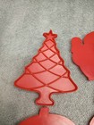 6 Vintage Red Tupperware Cookie Cutters Turkey Christmas Tree Jack O'Lantern  — photo 3