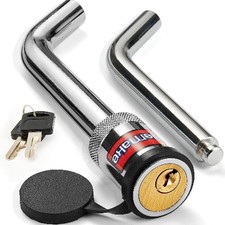 Trailer Hitch Lock - Hitch Pin Lock 1/2" and 5/8" Pin, Heavy Duty Size: TAL002