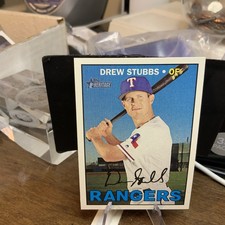 2016 Topps Heritage #678 Drew Stubbs Texas Rangers NM+