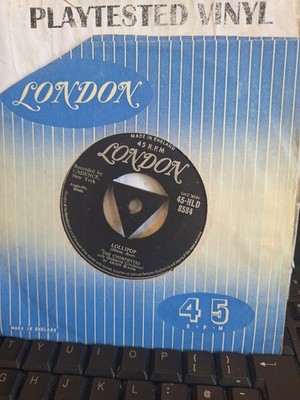 THE CHORDETTES LOLLIPOP LONDON TRI CENTRE UK VG++ 7'' VINYL SINGLE RECORD