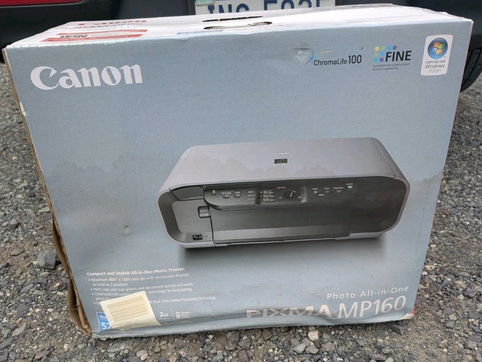 Canon PIXMA MP160 All-In-One Inkjet Printer With Ink New Sealed Damage Box - Image 2 of 2