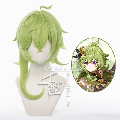 Genshin Impact Collei Short Synthetic Wigs Cosplay Party Heat Resistant Hair Wig