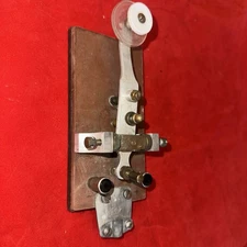 Unbranded Vintage Straight Key for Morse Code Telegraph CW Ham Radio