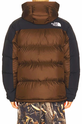 The North Face Men’s XL 550 Hooded Full Zip Nylon Puffer Jacket Brown/Black - product listing photo