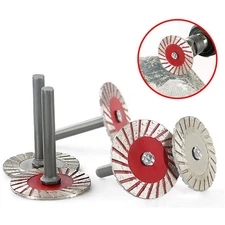 1pc 6mm Shank Circular Saw Blade Wood/ Metal Stone Cutting/ Discs With Mandrel